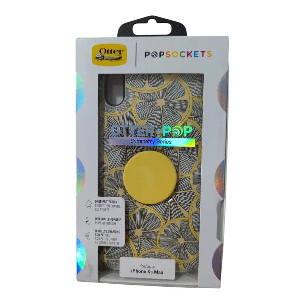 W7. Otter+Pop Symmetry Case for Apple iPhone XS Max -‎ Yellow/Lemon